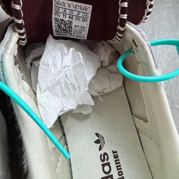 Wales Bonner × adidas Samba Pony Tonal Low Cream White - Picture 3 of 4